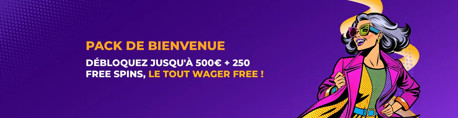 Pack de bienvenue sans wager de Simsino Casino